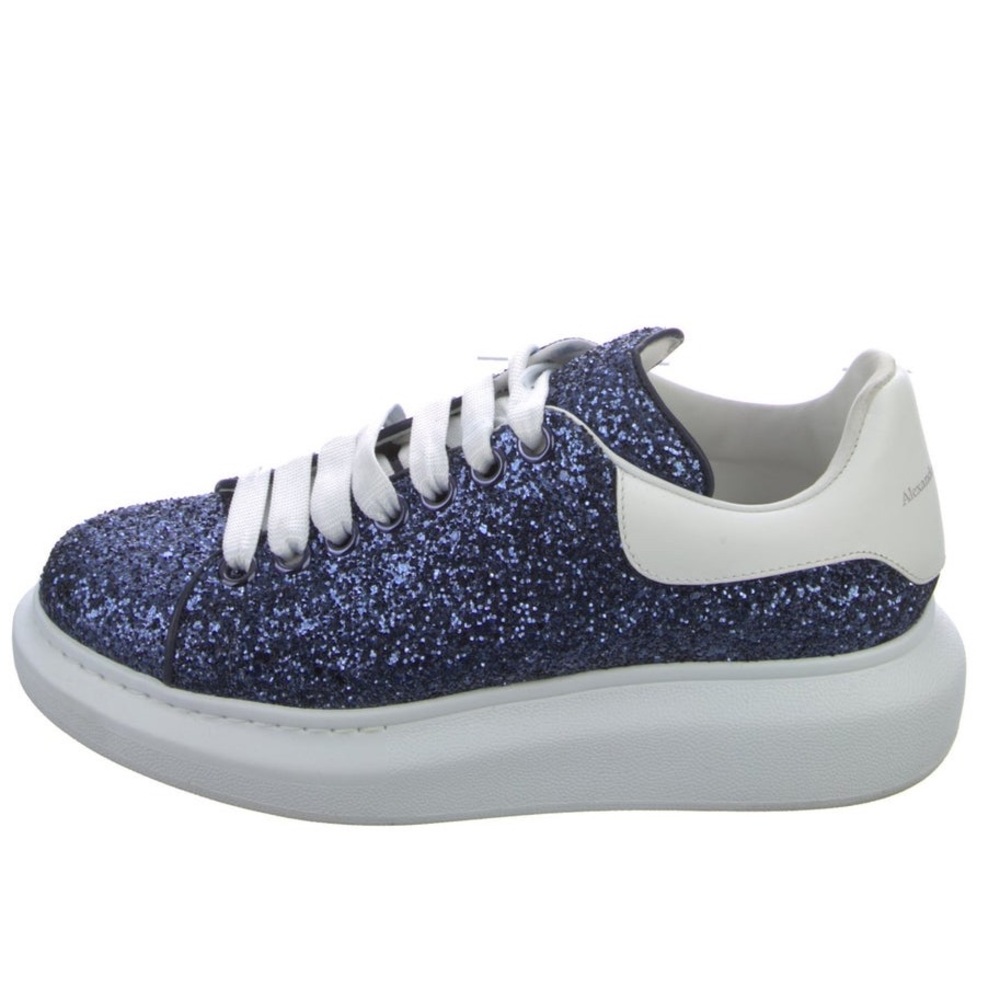 Alexander McQueen Glitter Colorblock Pattern Sneakers